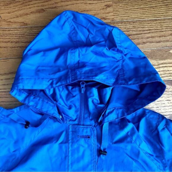 Lands’ End Rain Windbreaker Hooded Royal Blue Jacket Women’s Size XS (4-6) - Picture 5 of 11